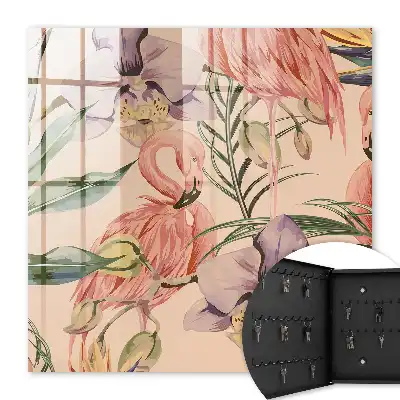 Key box for home Exotic elegance with green leaves