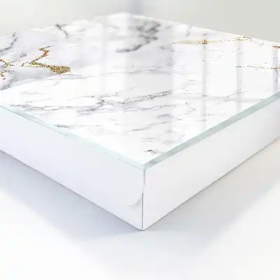 Decorative key box Minimalist marble pattern with veins