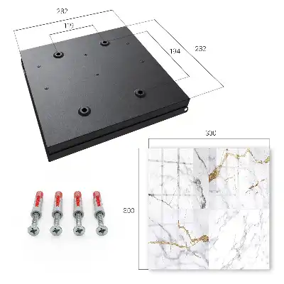 Decorative key box Minimalist marble pattern with veins