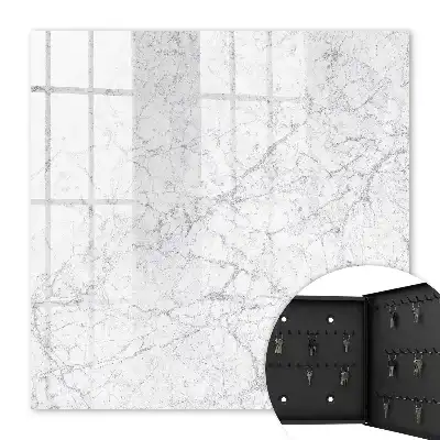 Wall mounted key cabinet Marble elegance of graceful texture