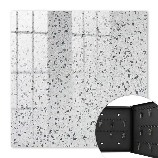 Wall mounted key box Terrazzo style perfect texture