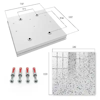 Wall mounted key box Terrazzo style perfect texture