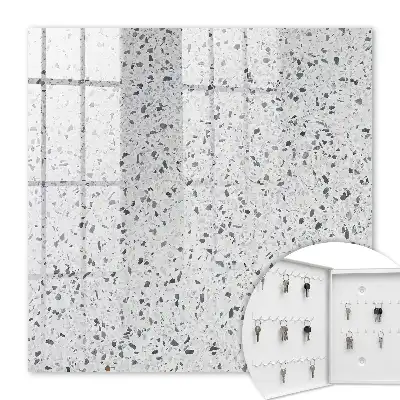 Wall mounted key box Terrazzo style perfect texture