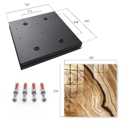 Decorative key box Waves of wood, elegance of peace