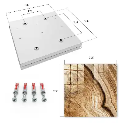 Decorative key box Waves of wood, elegance of peace