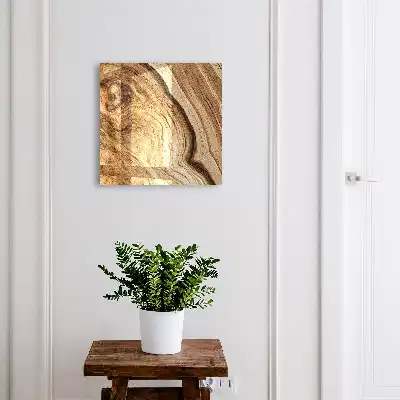 Decorative key box Waves of wood, elegance of peace