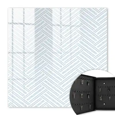 Key cabinet Subtle herringbone motif