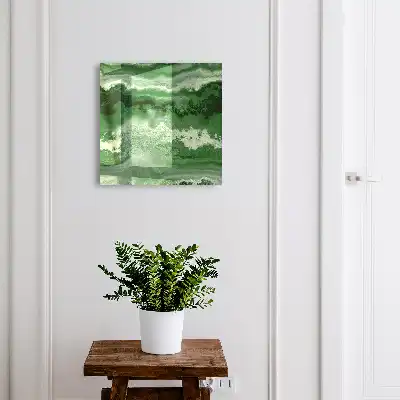 Wall mounted key cabinet A green structure full of harmony