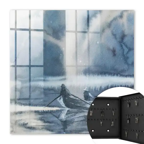 Decorative key box The silence of the mists pressed into the water