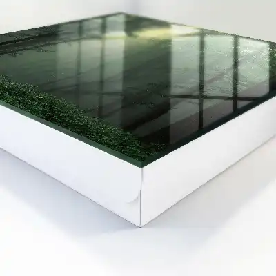 Wall mounted key cabinet Forest fog in the morning mist