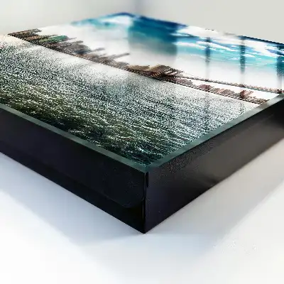 Key box for home City panorama in dynamic water
