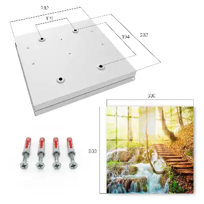 Wall mounted key box A forest corner in the green forest