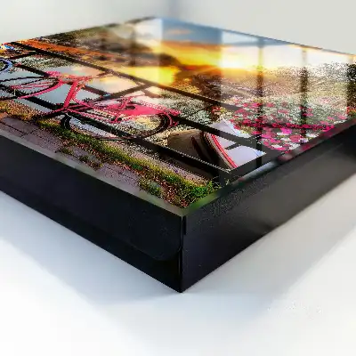Wall mounted key cabinet Urban sunset
