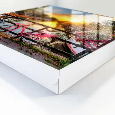 Wall mounted key cabinet Urban sunset