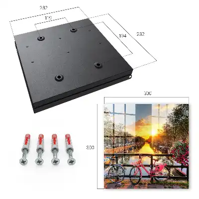 Wall mounted key cabinet Urban sunset