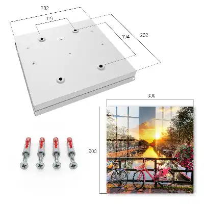 Wall mounted key cabinet Urban sunset