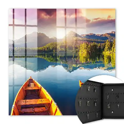 Decorative key box Mountain peace at sunset