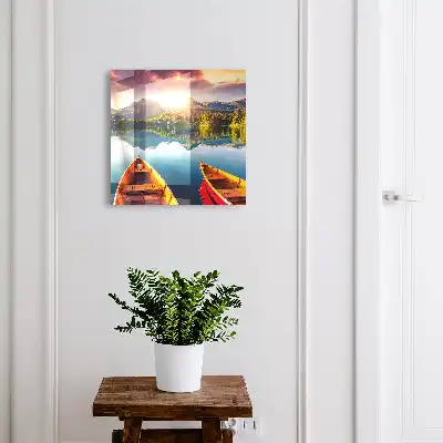 Decorative key box Mountain peace at sunset