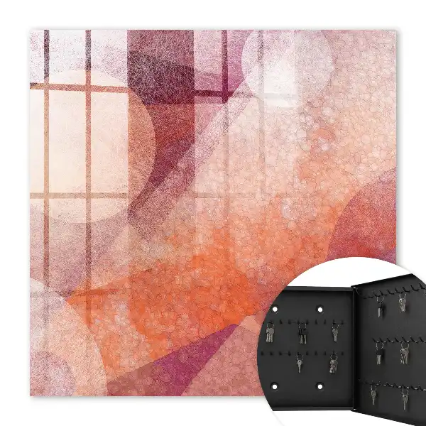 Decorative key box The energy of pink orange abstraction
