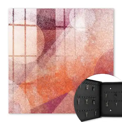 Decorative key box The energy of pink orange abstraction