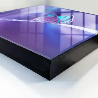 Key box for home Colorful butterfly in purple background