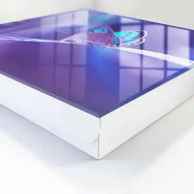 Key box for home Colorful butterfly in purple background
