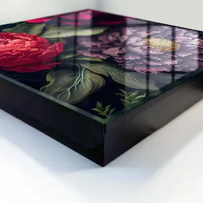 Wall mounted key cabinet Flowers of luxury, expressive in detail