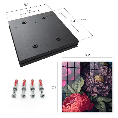 Wall mounted key cabinet Flowers of luxury, expressive in detail