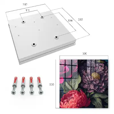 Wall mounted key cabinet Flowers of luxury, expressive in detail