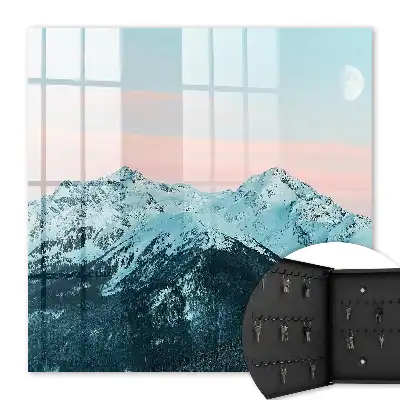 Key cabinet Mountain peace in the moonlight