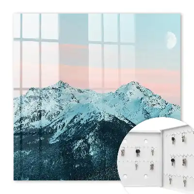 Key cabinet Mountain peace in the moonlight
