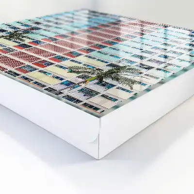 Wall mounted key box Colorful architecture, modern elegance