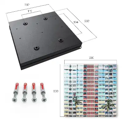 Wall mounted key box Colorful architecture, modern elegance