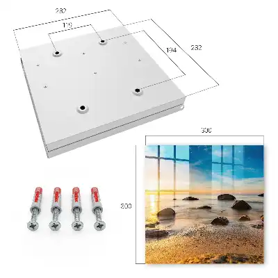 Key box for home Seaside sunset with sea and stones