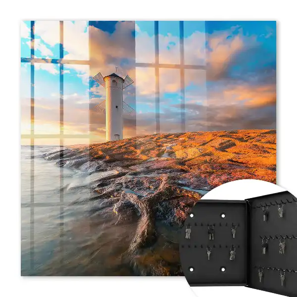 Decorative key box Sunset Lighthouse