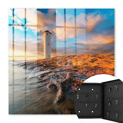 Decorative key box Sunset Lighthouse