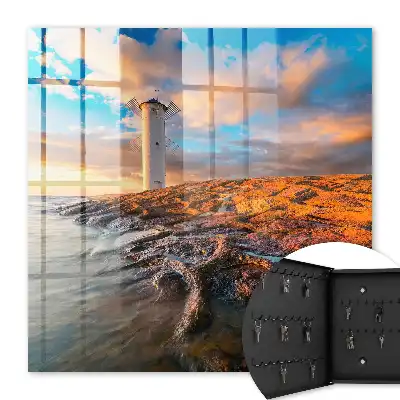 Decorative key box Sunset Lighthouse