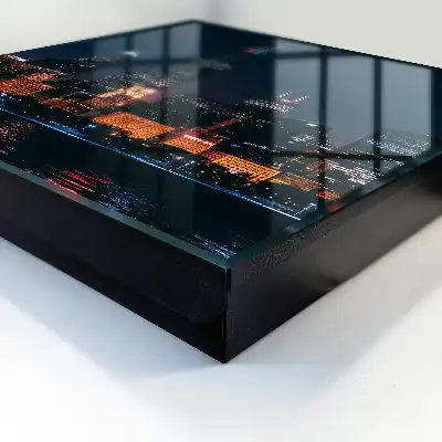 Decorative key box A night city full of lights
