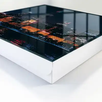 Decorative key box A night city full of lights