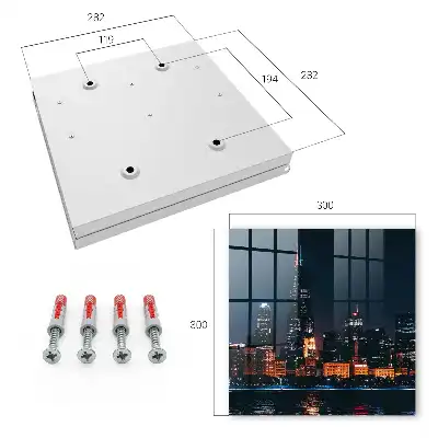 Decorative key box A night city full of lights