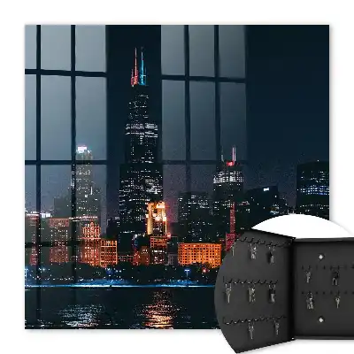 Decorative key box A night city full of lights