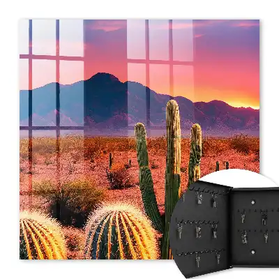 Key cabinet Desert West with Cacti
