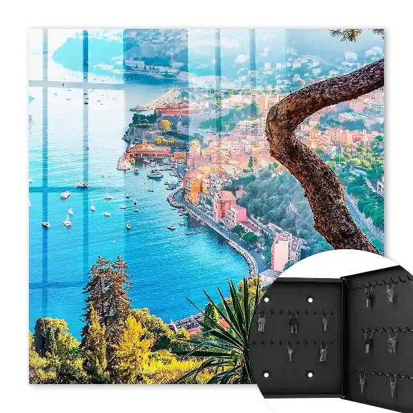 Key box for home Holiday landscape of the bay coast