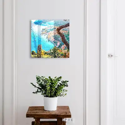 Key box for home Holiday landscape of the bay coast