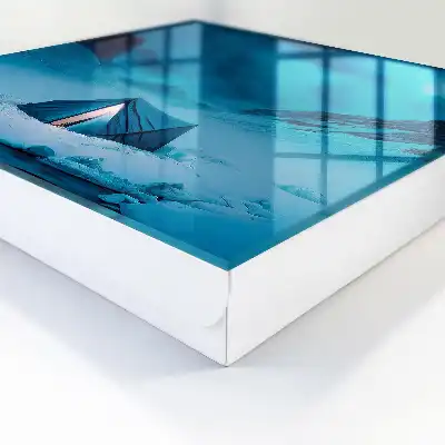 Key box for home Blue night with a lit tent