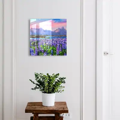 Decorative key box The mountain landscape radiates peace