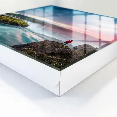 Wall mounted key cabinet The power of nature rock cliffs