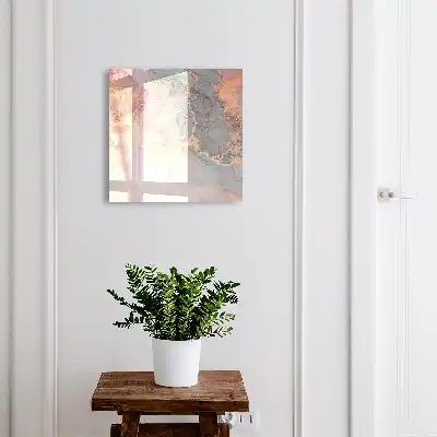Wall Mounted Key Box in Pink and Green