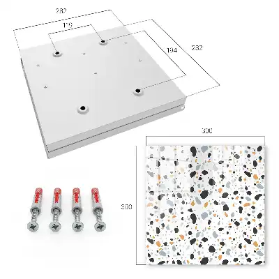 Key box for home Terrazzo pattern harmony of shapes