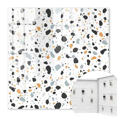 Key box for home Terrazzo pattern harmony of shapes